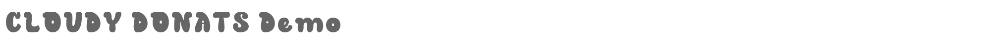 Cloudy Donats CLOUDY DONATS.ttf font preview